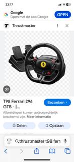 Stuur ps5/4 trustmaster t98 ferarri, Games en Spelcomputers, Spelcomputers | Sony Consoles | Accessoires, Ophalen, Zo goed als nieuw