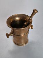 Koperen/messing vijzel en stamper, Ophalen of Verzenden, Koper