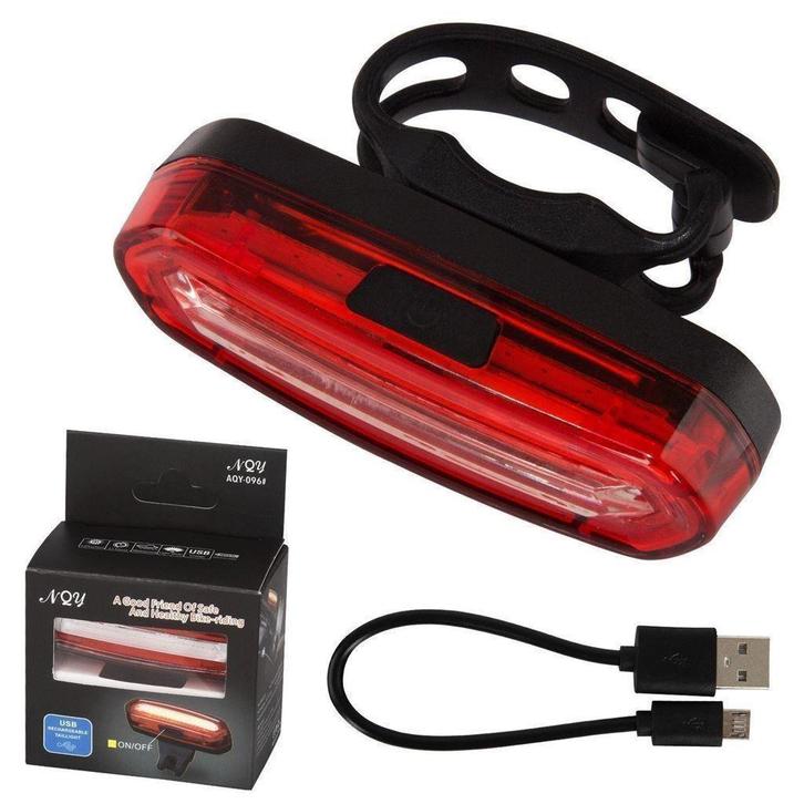 Oplaadbaar LED achterlicht met USB aansluiting, Hobby en Vrije tijd, Elektronica-componenten, Nieuw, Ophalen of Verzenden