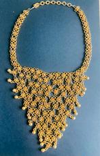Prachtige goudkleurig vergulde halsketting, Handtassen en Accessoires, Antieke sieraden, Overige materialen, Hanger, Ophalen of Verzenden