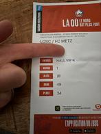 2 places VIP LOSC/FC METZ pour le dimanche 26 octobre, Tickets en Kaartjes, Twee personen