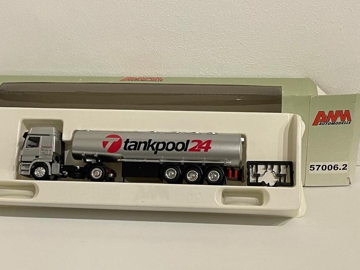 AWM MB Actros Tankpool24 1/87, Hobby en Vrije tijd, Modelauto's | 1:87, Zo goed als nieuw, Bus of Vrachtwagen, AWM, Ophalen of Verzenden
