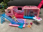 ️ Barbie Camper (Mobilhome)– Met pop & veel accessoires!, Enlèvement, Utilisé, Barbie