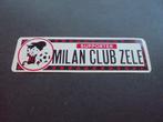 Sticker : Supporter AC Milan club Zele, Verzamelen, Nieuw, Sport, Verzenden