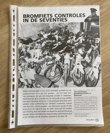 Unieke Map met documentatie Bromfiets Controles 70 er jaren beschikbaar voor biedingen