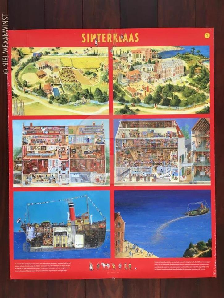 Zoekposter Sinterklaas Charlotte Dematons - dubbelzijdig, Boeken, Kinderboeken | Jeugd | onder 10 jaar, Gelezen, Fictie algemeen