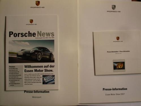 Porsche Motorsport Essen 2007 Persmap Press kit Pressemappe, Boeken, Auto's | Folders en Tijdschriften, Zo goed als nieuw, Porsche