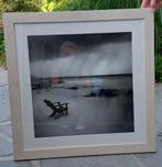 cadre en bois tableau peinture chaise sur la plage, Antiquités & Art, Enlèvement