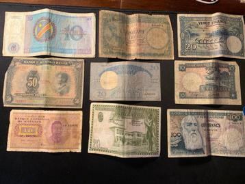Lot billets Congo (1940->1971), Enlèvement, Billets de banque