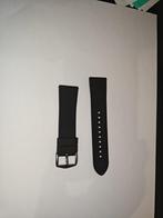 Zwarte horlogeband (22) voor Fossil smartwatch, Nieuw, Ophalen of Verzenden