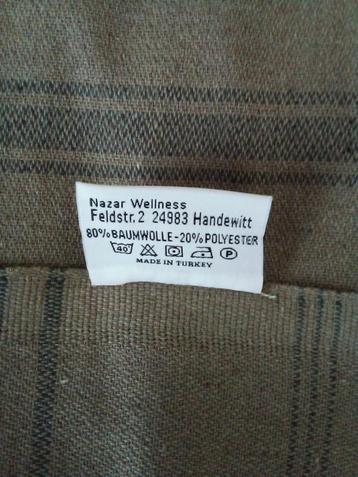 2 hamman baddoeken en slippers maat 38 beschikbaar voor biedingen