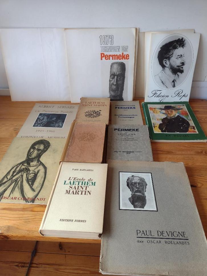 Verschillende oude kunstboeken (Waaronder Latem P. Haesaerts, Boeken, Kunst en Cultuur | Beeldend, Gelezen, Ophalen of Verzenden