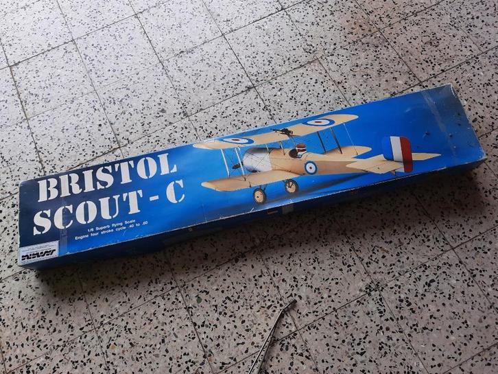 Dubbeldekker Bristol Scout van Svenson, Hobby en Vrije tijd, Modelbouw | Radiografisch | Vliegtuigen, Zo goed als nieuw, Nitro