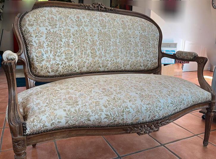 Bank in Napoleon Empire-stijl, goede staat, Antiek en Kunst, Antiek | Meubels | Stoelen en Sofa's, Ophalen of Verzenden