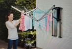 Brabantia Wallfix WANDDROOGREK met metaal opberg-/beschermbo, Tuin en Terras, Ophalen, Gebruikt