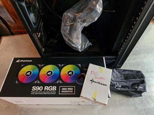 Sharkoon - PC Case + Voeding + AIO Cooler, Computers en Software, Computerbehuizingen, Gebruikt, Verzenden