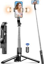 Selfiestick | 115 cm |  verbeterd statief |  2 extra lampjes