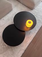 Bea Mombaers design tafeltjes, Huis en Inrichting, Ophalen, Zo goed als nieuw, Rond, Metaal