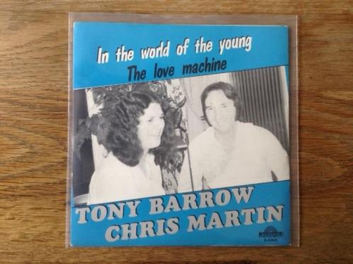 single tony barrow & chris martin, CD & DVD, Vinyles Singles, Single, Pop, 7 pouces, Enlèvement ou Envoi
