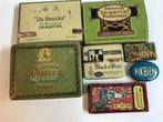 7 vintage retro tin sigaar kistjes, Verzamelen, Overige typen, Ophalen