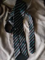 stropdas/tie 100% zijde/silk bruin/appelblauwzeegroen, Ophalen of Verzenden, Zo goed als nieuw