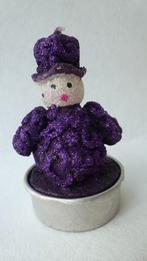 3 bougies chauffe-plat, bonhomme de neige,  Noël, Enlèvement ou Envoi, Neuf