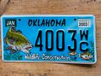 Amerikaanse nummerplaat Oklahoma USA, Verzamelen, Ophalen of Verzenden, Gebruikt, Auto's