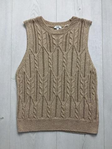 Nieuw met label! Feestelijk gouden topje maat L  beschikbaar voor biedingen