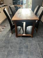 Mooie tafel met een hoekje af, Huis en Inrichting, Tafels | Eettafels, Ophalen, Gebruikt, 50 tot 100 cm, Vijf personen of meer