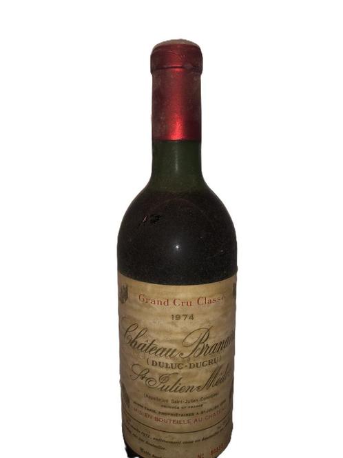 Chateau Branaire (Duluc-Ducru), Grand Cru Classe 1974, Verzamelen, Wijnen, Zo goed als nieuw, Rode wijn, Frankrijk, Vol, Ophalen of Verzenden