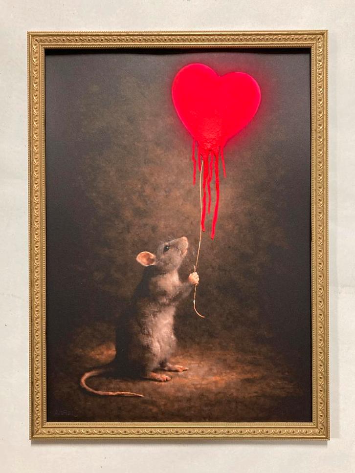 ArtRat: uniek werk. Premium frame, Antiek en Kunst, Kunst | Designobjecten, Ophalen of Verzenden