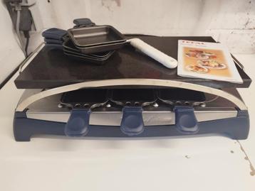 Tefal Pierrade - Raclette met 8 pannetjes, Electroménager, Enlèvement, Utilisé, 8 personnes et plus