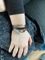 Bracelet en cuir, Bijoux, Sacs & Beauté, Bracelets, Comme neuf, Noir, Cuir, Enlèvement ou Envoi