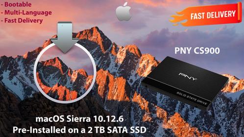 MacOS Sierra 10.12.6 Pré-Installé sur un SSD PNY de 2 To OSX, Informatique & Logiciels, Systèmes d'exploitation, Neuf, MacOS, Envoi