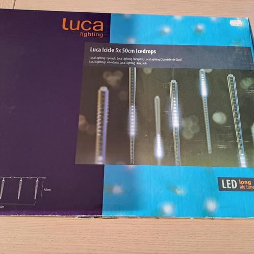 Lumières de Noël ou de fête, Ice drops, marque Luca, 2 sets, Divers, Noël, Comme neuf, Enlèvement ou Envoi