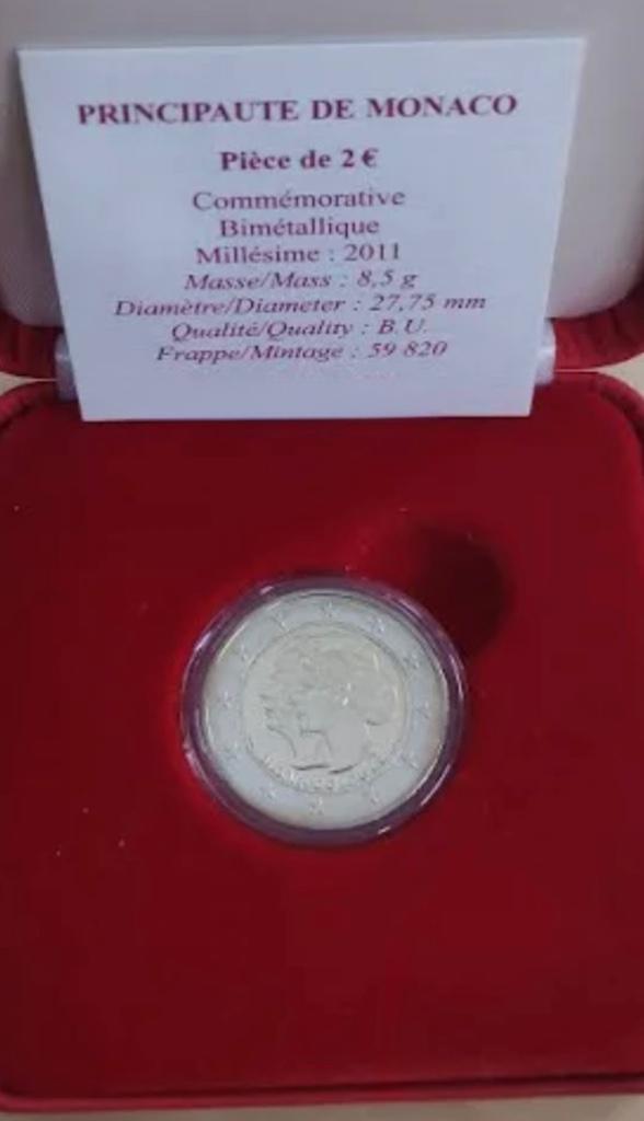 Monaco 2 euro, Postzegels en Munten, Munten | Europa | Euromunten, Setje, 2 euro, Monaco, Geboorte of Huwelijk, Ophalen of Verzenden