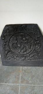 Antieke gietijzeren haardplaat., Antiek en Kunst, Ophalen