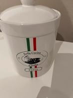 Grote hoge pot met Italiaanse kleuren, Huis en Inrichting, Ophalen of Verzenden, Nieuw, Porselein, Overige typen