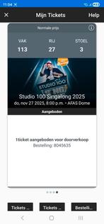 Studio 100 sing along, Tickets en Kaartjes