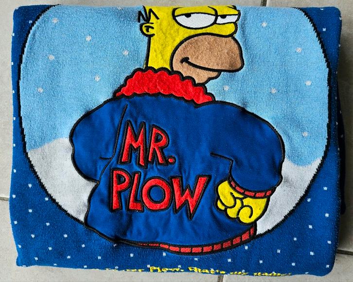 Te koop een mannen sweter met Simpson tekening., Kleding | Heren, Truien en Vesten, Zo goed als nieuw, Maat 56/58 (XL), Blauw