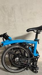 Brompton H6L zwarte blauwe editie lagune-handgreep, Ophalen, Brompton, 14 tot 16 inch, Versnellingen