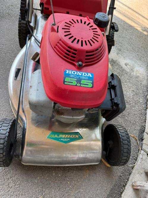 Tondeuse honda auto tractée INOX, 53 cms., Tuin en Terras, Grasmaaiers, Zo goed als nieuw, Versnellingen, Ophalen