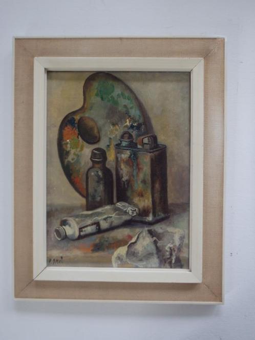 attributs de peinture vers 1950 - Derk Smit (1889-1985), Antiquités & Art, Art | Peinture | Classique, Enlèvement ou Envoi