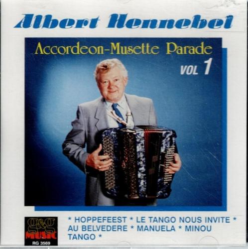 cd   /   Albert Hennebel – Accordeon-Musette Parade, Cd's en Dvd's, Cd's | Overige Cd's, Ophalen of Verzenden