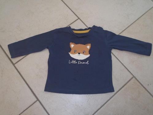 blauw t-shirt met lange mouwen maat 62, Kinderen en Baby's, Babykleding | Maat 62, Zo goed als nieuw, Jongetje of Meisje, Overige typen