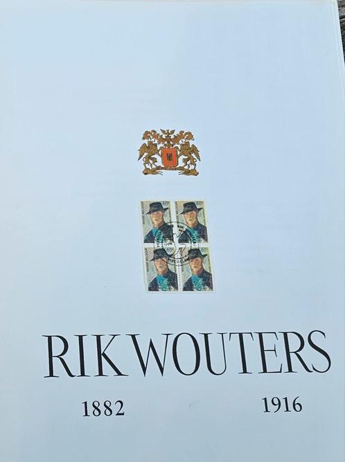 Rik Wouters - Portfolio met ook 4 postzegels uit 1966., Boeken, Kunst en Cultuur | Beeldend, Gelezen, Schilder- en Tekenkunst