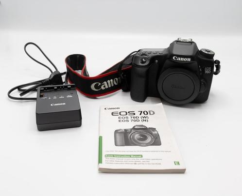 Canon EOS 70D (Body) + extra batterij, TV, Hi-fi & Vidéo, Appareils photo numériques, Comme neuf, Reflex miroir, Canon, Sans zoom optique
