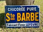 Plaque emaillee email emaille reclame bord chicoree St Barbe, Ophalen of Verzenden
