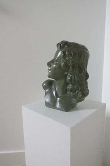 Art deco damesbuste (M. Toscana) beschikbaar voor biedingen