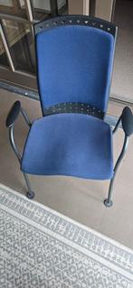 Stoel van sıtag 6 stuk, Huis en Inrichting, Stoelen, Blauw, Metaal, Ophalen of Verzenden, Zo goed als nieuw